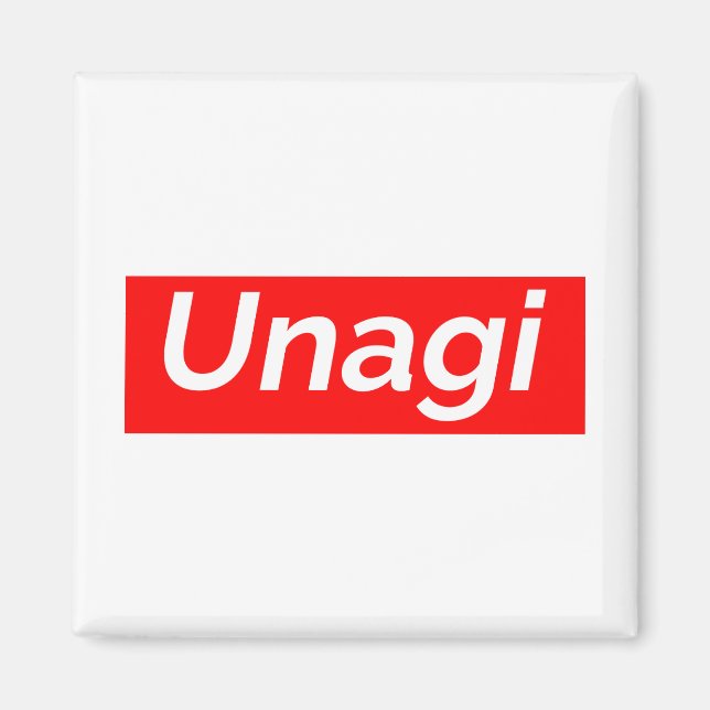 Aimant Étiquette Unagi (Devant)