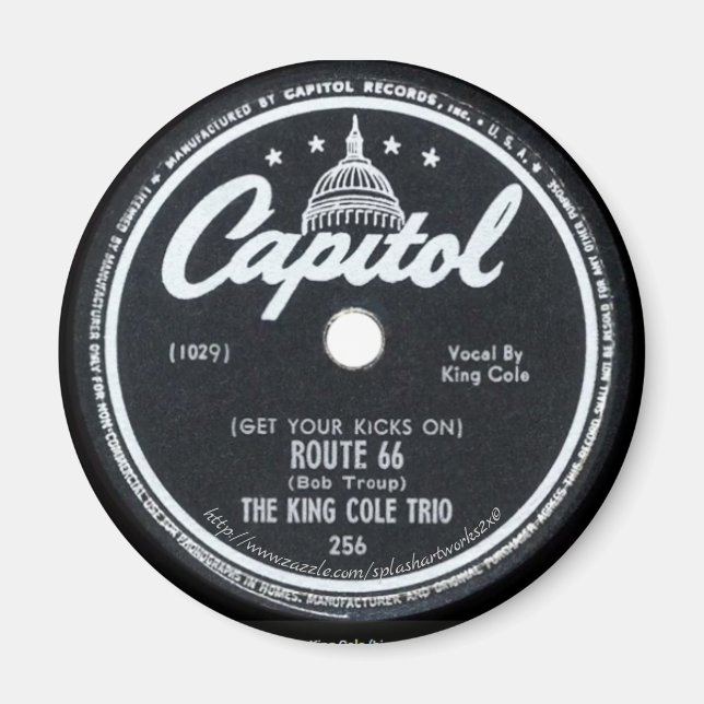 Aimant "Étiquette Vintage-Capitol" (Devant)