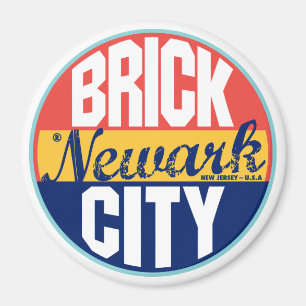 Aimant Étiquette vintage de Newark