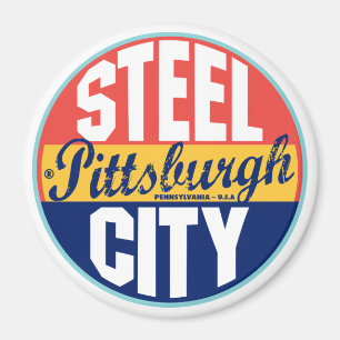 Aimant Étiquette vintage de Pittsburgh