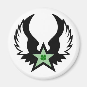 Aimant étoile ailée à quatre feuilles