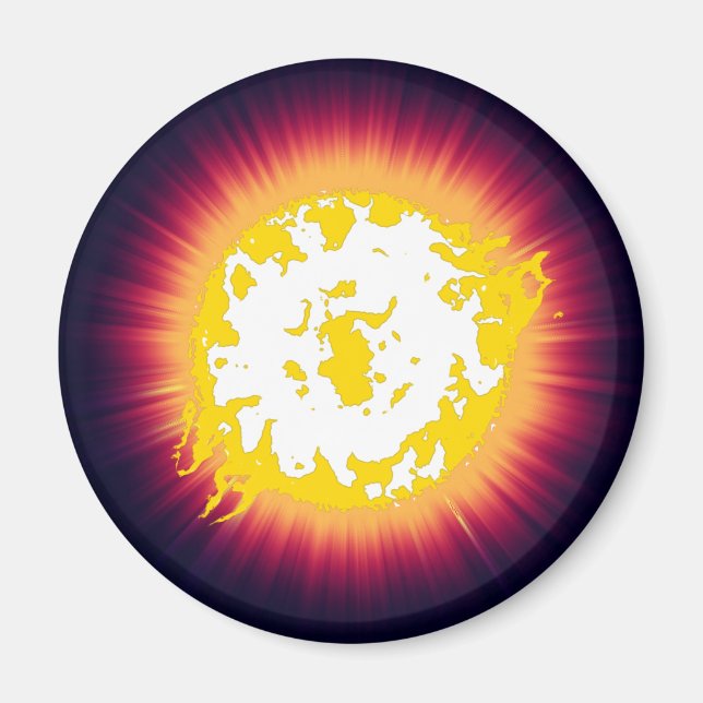 Aimant Étoile brûlante (Devant)