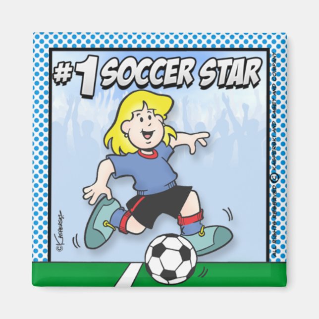 Aimant Étoile de football (Devant)