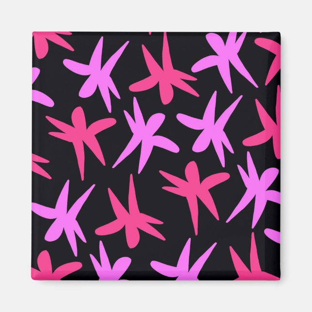 Aimant Étoiles de fleurs (Devant)