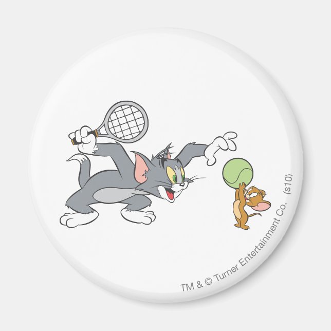 Aimant Étoiles de tennis Tom et Jerry 2 (Devant)
