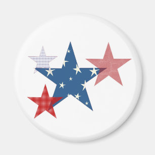 Aimant Étoiles patriotiques