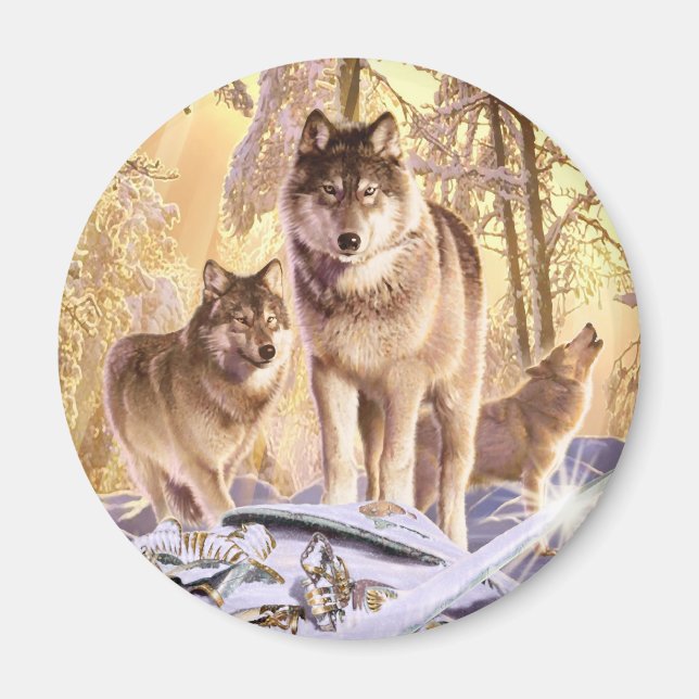 Aimant "Étoiles sous la neige" (Devant)