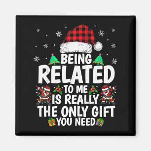 Aimant Être apparenté à moi drôle de Noël famille Xmas Pa