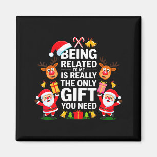 Aimant Être apparenté à moi drôle de Noël famille Xmas Pa