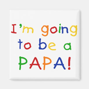 Aimant Être un Papa - Couleurs primaires