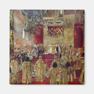 Aimant Étude pour le couronnement du tsar Nicholas II