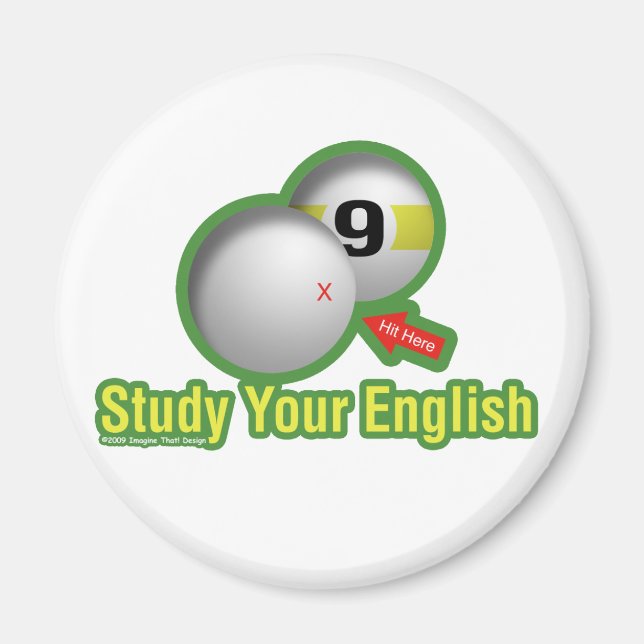Aimant Étudiez votre anglais (Devant)
