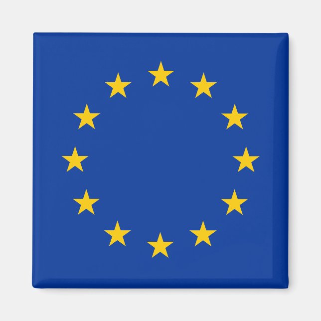 Aimant EU European Union flag flag for refrigerator (Devant)
