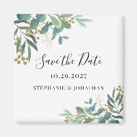 Eucalyptus Green Wedding Enregistrer La Date
