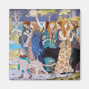 Aimant Eugene Grasset - Panneau décoratif Harmony