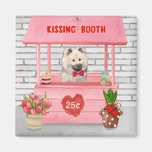 Aimant Eurasier Chien Valentine's Day Kissing Booth