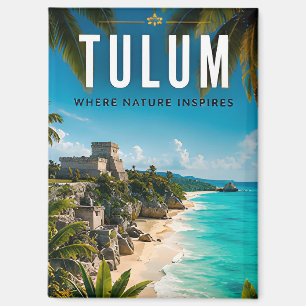 Aimant 🌴 Évasion Côtière Tulum Mexique