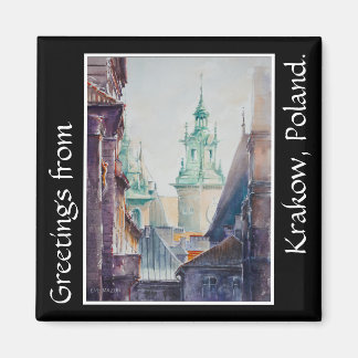 Aimant EVE Peint Cracovie, Pologne Vieille Ville