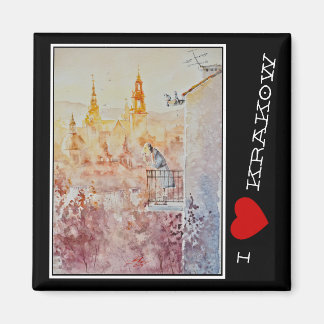 Aimant EVE Peint Matin à Cracovie, Pologne