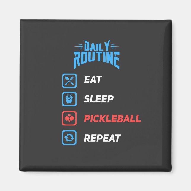 Aimant Évolution de Pickleball (Devant)