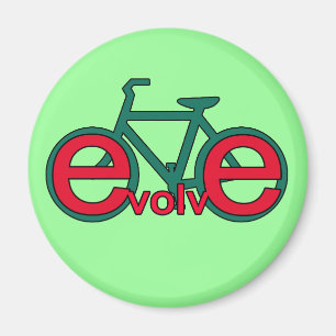 Aimant Evolve Bicycle Art pour Tshirts, Vêtements
