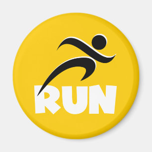 Aimant EXÉCUTER blanc