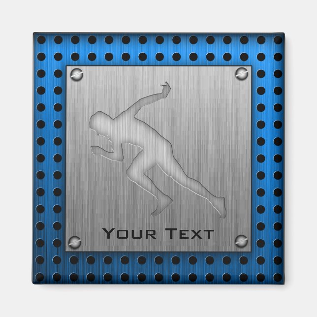 Aimant Exécution ; Retrait métallique brossé (Devant)