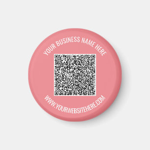 Aimant Exemple d'aimant de code QR avec du texte personna