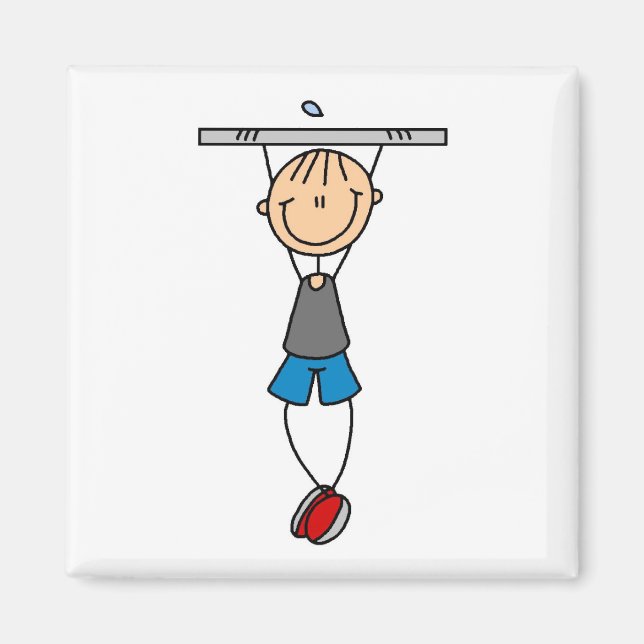 Aimant Exercise Chin Ups Tshirts et cadeaux (Devant)