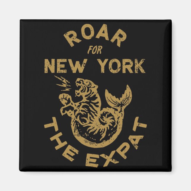 Aimant Expat Roar For New York  (Devant)