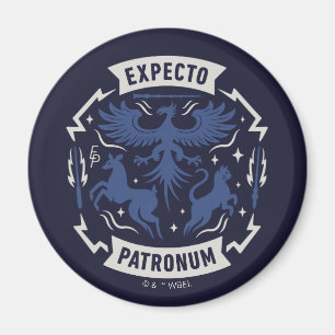 Aimant Expecto Patronum Graphisme Silhouette Vintage