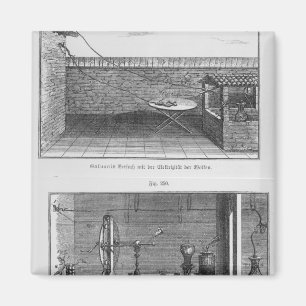 Aimant Expérience sur les grenouilles par Louis Galvani