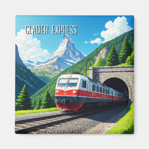 Aimant Express Glacier Suisse Matterhorn
