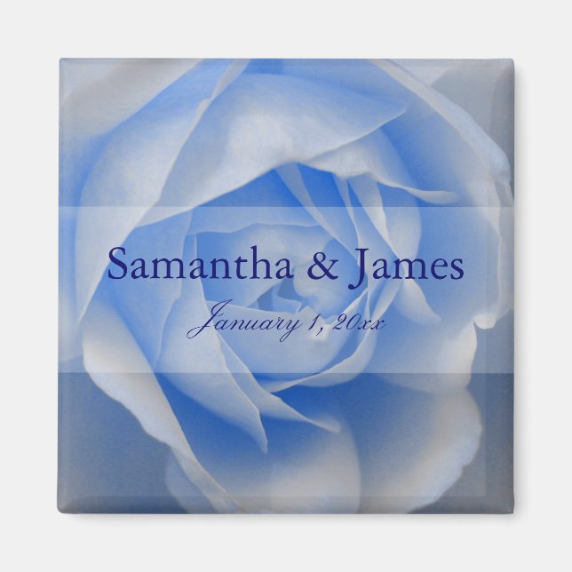 Aimant Exquis Rose bleu doux (Devant)
