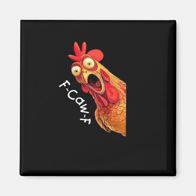 Aimant F-Caw-F-Chicken Classic Vintage Graphic (Devant)
