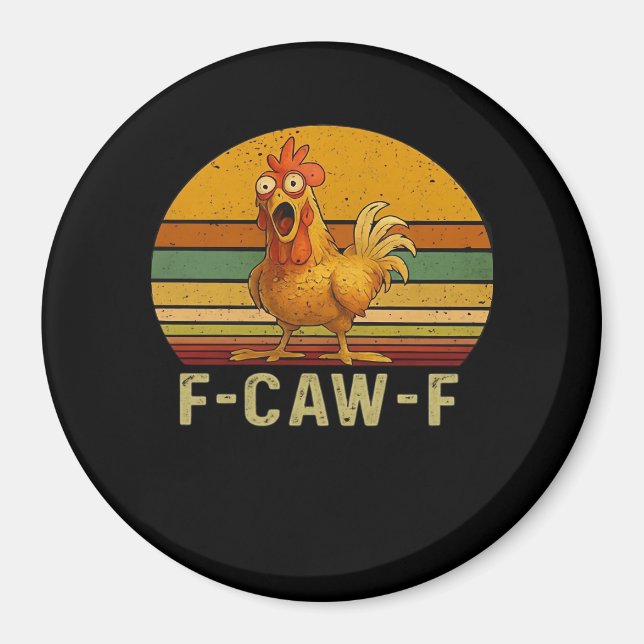 Aimant F-Caw-F Chicken Essential Retro Classic (Devant)