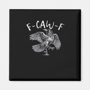 Aimant F-Caw-F Corbeau Rétro Classique