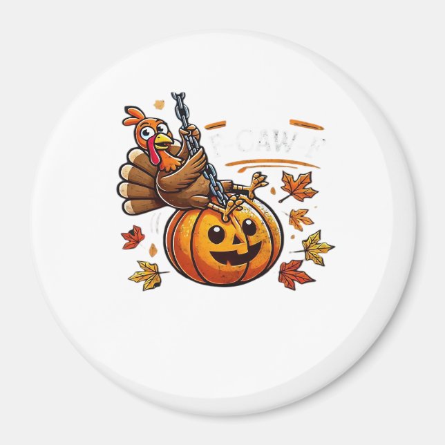 Aimant F-Caw-F Funny For Men Women Thanksgiving-Christmas (Devant)