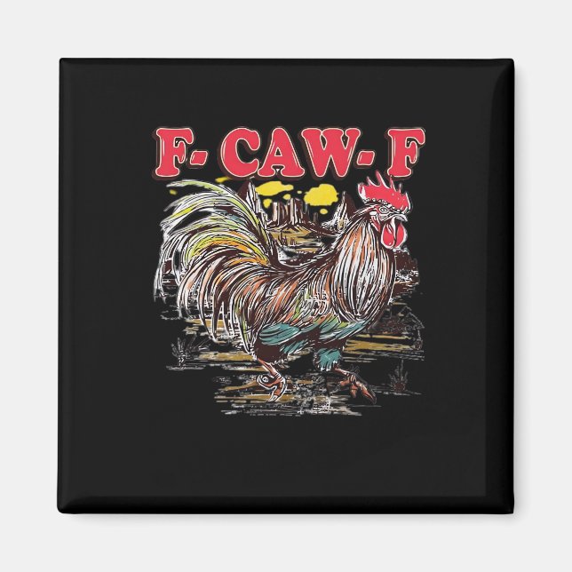 Aimant F-Caw-F Hei Hei Moana Coq Classique Drôle Graphiqu (Devant)