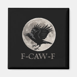 Aimant F-caw-f vintage Corbeau gothique Corbeau noir