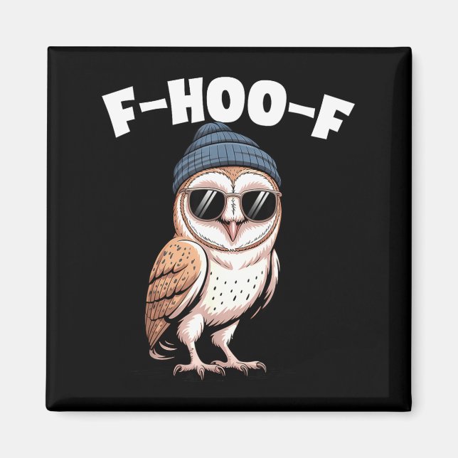 Aimant F-hoo-f Funny Bird Meme Graphic  (Devant)