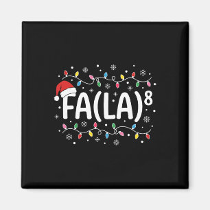 Aimant Fa La 8 Joyeux Noël Chanson de Noël Santa Prof de