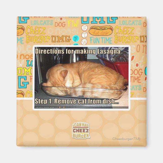 Aimant Fabrication de lasagnes (Devant)