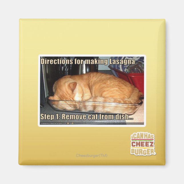Aimant Fabrication de lasagnes (Devant)