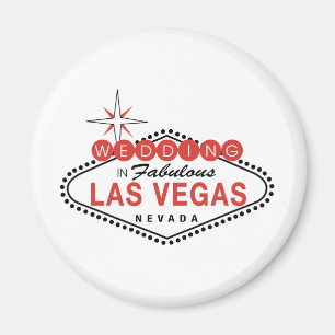 Aimant Fabulous Las Vegas Mariage Modèle personnalisable