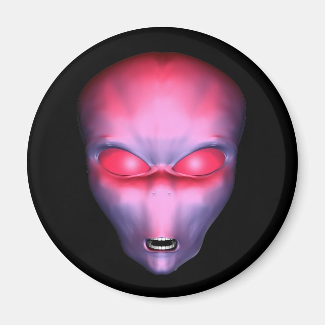 Aimant Face Alien rouge (Devant)