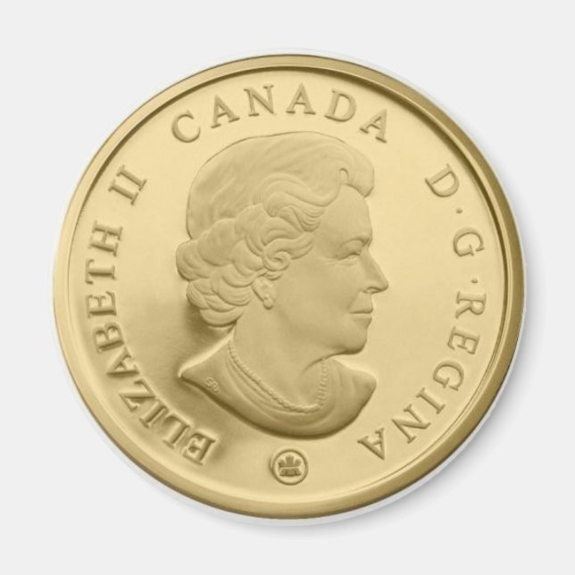 Aimant Face Canada or Dollar (Devant)