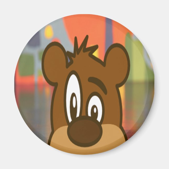 Aimant Face de l'ours Brown (Devant)