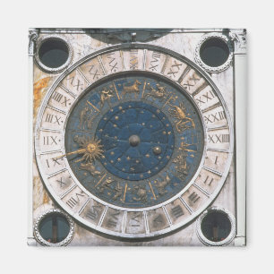 Aimant Face d'horloge or et émail, design commencé par Ma