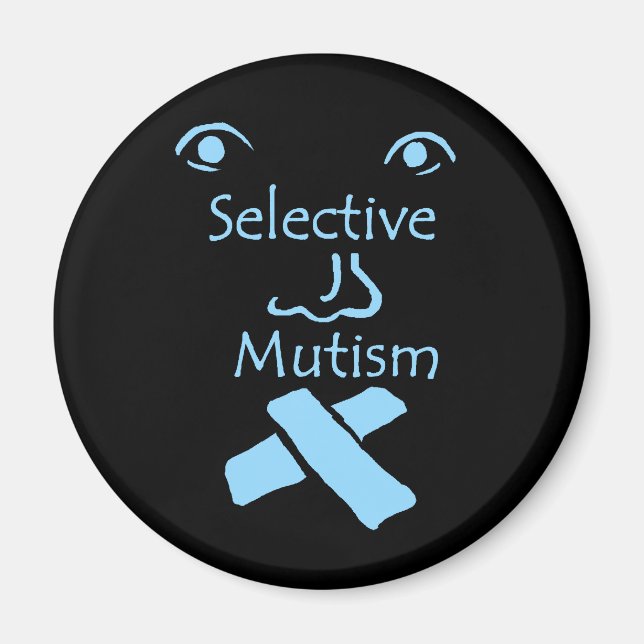 Aimant Face du mutisme sélectif (Devant)